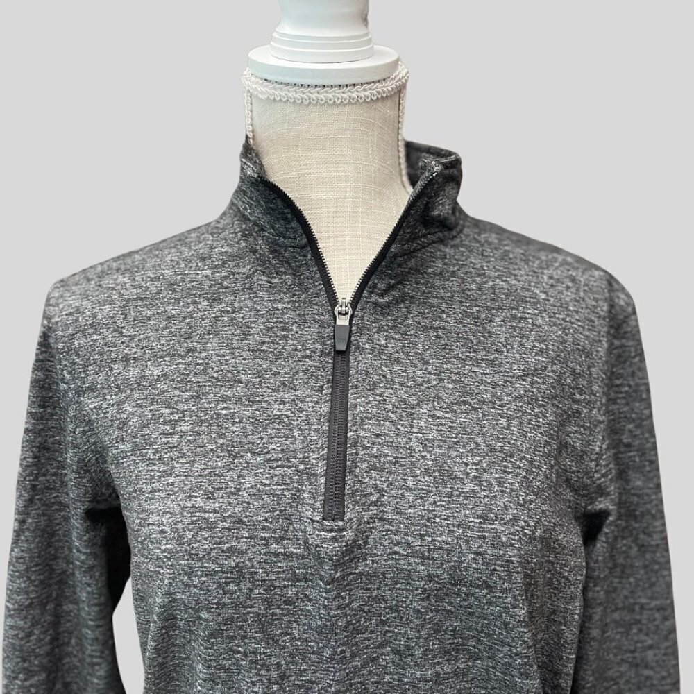 01.Algo Performance Quarter Zip Gray Athletic Pul… - image 1